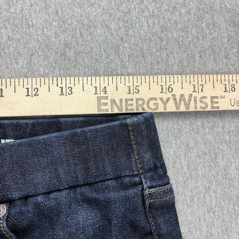 Lands End Jeans Womens 8 Navy Jeggings Dark Wash Mid Rise Pull-On Skinny Retro - Picture 3 of 10